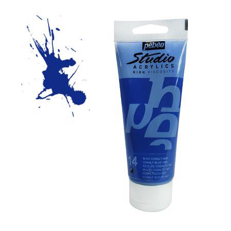 Studio acrylics HV - couleur 14 : bleu cobalt - 100 ml