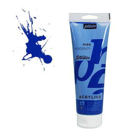 Studio acrylics HV - Bleu de phtalocyanine 100 ml - couleur 17
