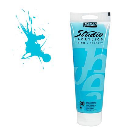 Studio acrylics HV - couleur 30 : bleu turquoise - 100 ml