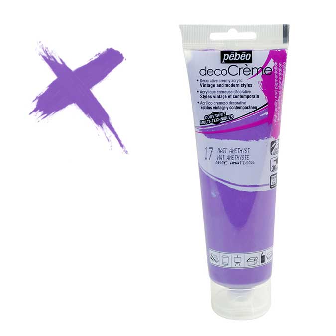 Peinture acrylique decoCrème améthyste - 120 ml