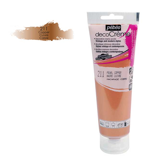 Peinture acrylique decoCrème cuivre - 120 ml