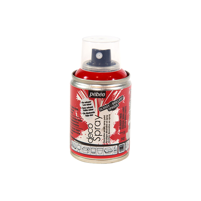 Peinture en bombe DecoSpray rouge brillant - 100 ml