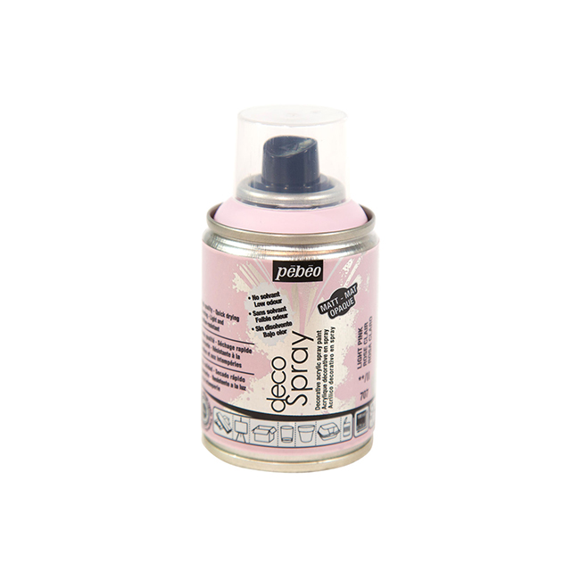 Peinture en bombe DecoSpray rose clair - 100 ml