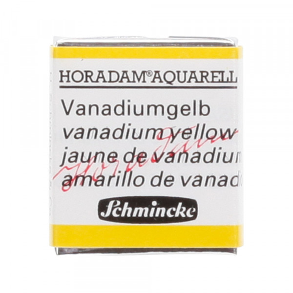 Peinture aquarelle Horadam demi-godet extra-fine 207 - Jaune de vanadium