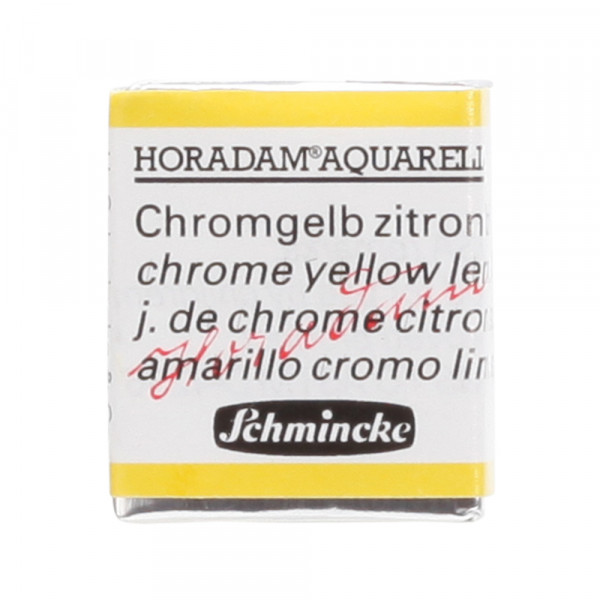 Peinture aquarelle Horadam demi-godet extra-fine 211 - Jaune de chrome citron
