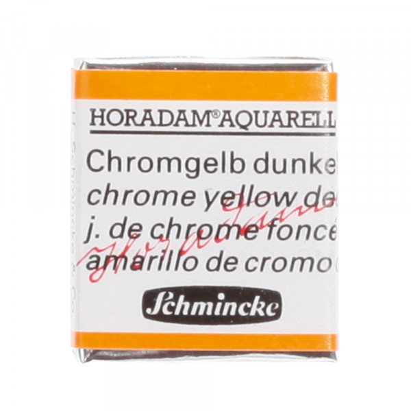 Peinture aquarelle Horadam demi-godet extra-fine 213 - Jaune de chrome foncé