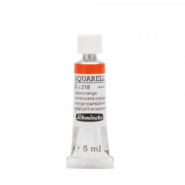 Peinture aquarelle Horadam 5 ml extra-fine 218 - Orange transparent