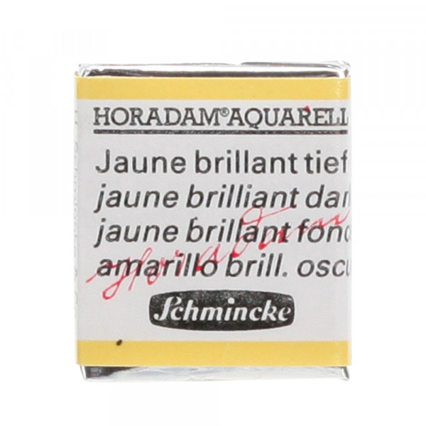 Peinture aquarelle Horadam demi-godet extra-fine 221 - Jaune brillant foncé