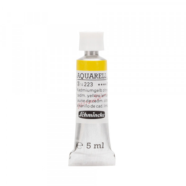 Peinture aquarelle Horadam 5 ml extra-fine 223 - Jaune de cadmium citron