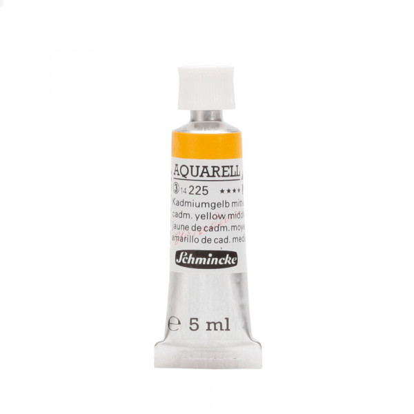 Peinture aquarelle Horadam 5 ml extra-fine 225 - Jaune de cadmium moyen