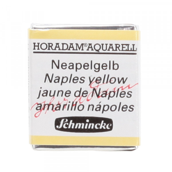 Peinture aquarelle Horadam demi-godet extra-fine 229 - Jaune de Naples