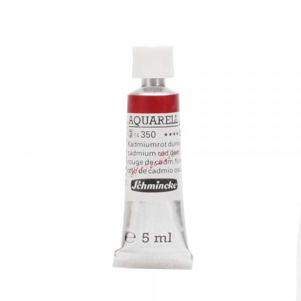 Peinture aquarelle Horadam 5 ml extra-fine 350 - Rouge de cadmium foncé