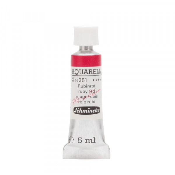 Peinture aquarelle Horadam 5 ml extra-fine 351 - Rouge rubis