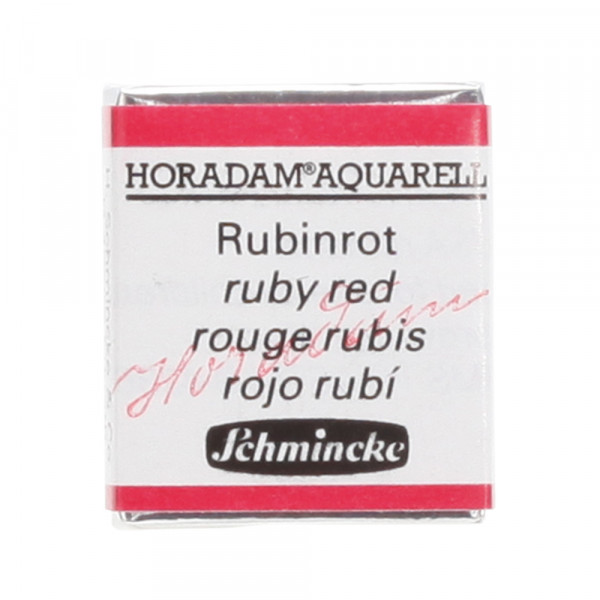 Peinture aquarelle Horadam demi-godet extra-fine 351 - Rouge rubis