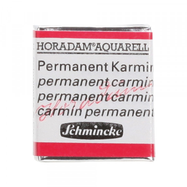 Peinture aquarelle Horadam demi-godet extra-fine 353 - Carmin permanent