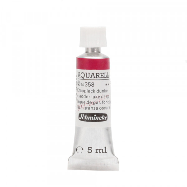 Peinture aquarelle Horadam 5 ml extra-fine 358 - Laque de garance foncée