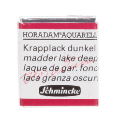 Peinture aquarelle Horadam demi-godet extra-fine 358 - Laque de garance foncée