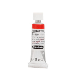Peinture aquarelle Horadam 5 ml extra-fine 360 - Rouge permanent orange