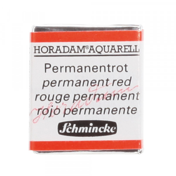 Peinture aquarelle Horadam demi-godet extra-fine 361 - Rouge permanent