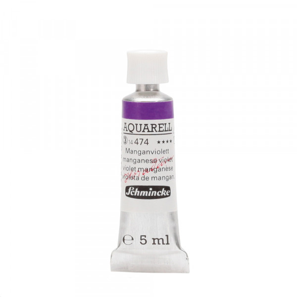 Peinture aquarelle Horadam 5 ml extra-fine 474 - Violet manganèse