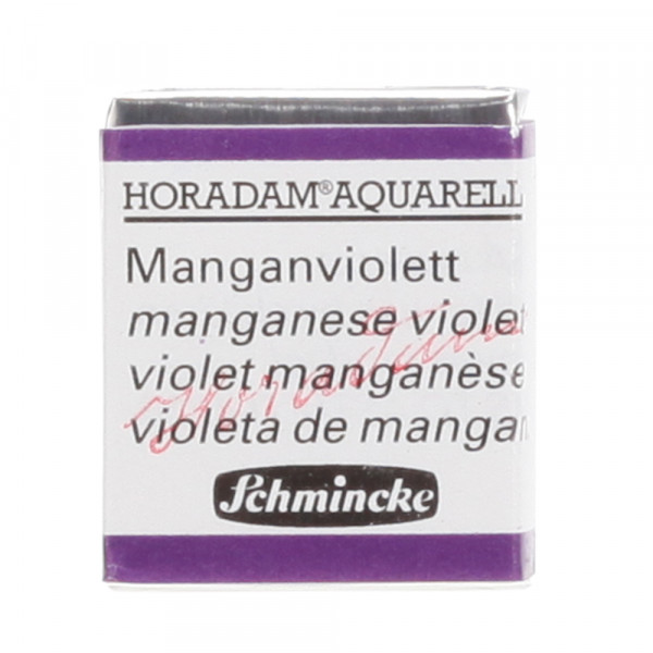 Peinture aquarelle Horadam demi-godet extra-fine 474 - Violet manganèse