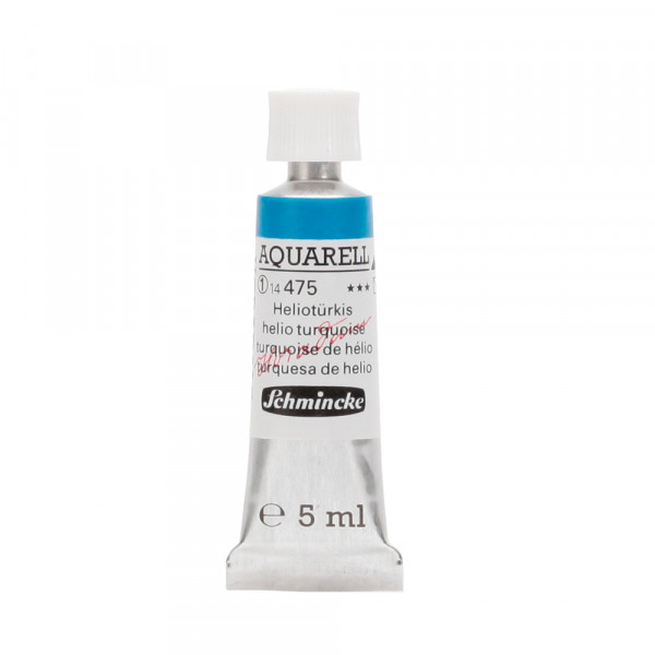 Peinture aquarelle Horadam 5 ml extra-fine 475 - Turquoise hélio