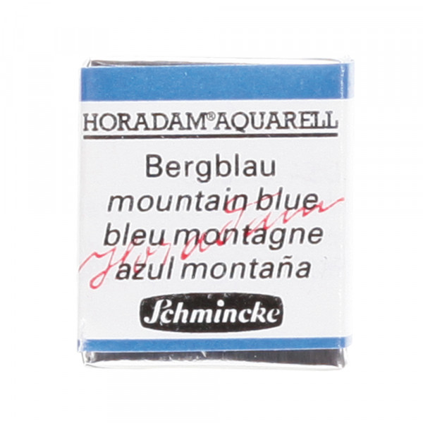 Peinture aquarelle Horadam demi-godet extra-fine 480 - Bleu montage