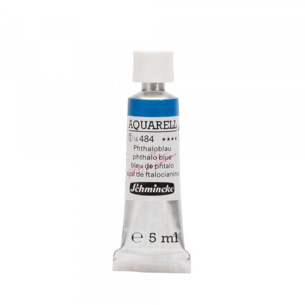 Peinture aquarelle Horadam 5 ml extra-fine 484 - Bleu phtalo