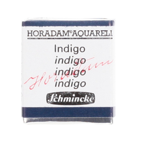 Peinture aquarelle Horadam demi-godet extra-fine 485 - Indigo