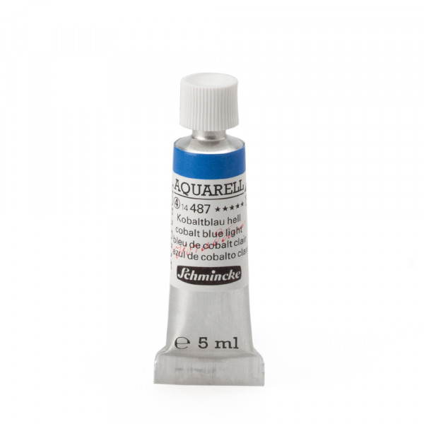 Peinture aquarelle Horadam 5 ml extra-fine 487 - Bleu de cobalt clair