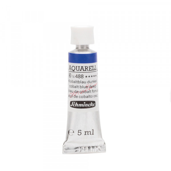 Peinture aquarelle Horadam 5 ml extra-fine 488 - Bleu de cobalt foncé