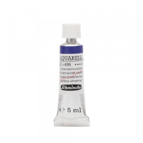 Peinture aquarelle Horadam 5 ml extra-fine 495 - Violet d'outremer
