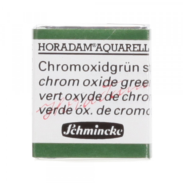 Peinture aquarelle Horadam demi-godet extra-fine 512 - Vert oxyde de chrome