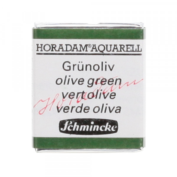Peinture aquarelle Horadam demi-godet extra-fine 515 - Vert olive