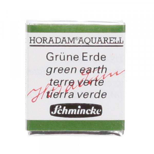 Peinture aquarelle Horadam demi-godet extra-fine 516 - Terre verte