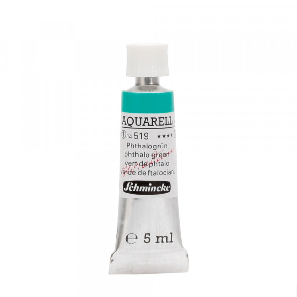 Peinture aquarelle Horadam 5 ml extra-fine 519 - Vert de phtalo