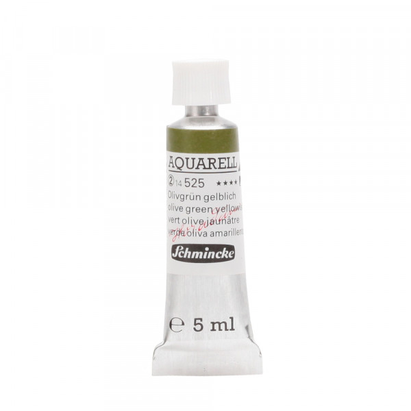 Peinture aquarelle Horadam 5 ml extra-fine 525 - Vert olive jaunâtre