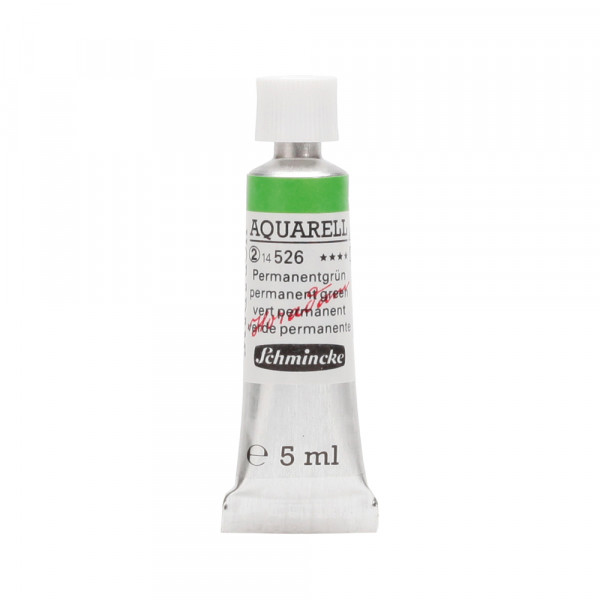 Peinture aquarelle Horadam 5 ml extra-fine 526 - Vert permanent