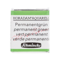 Peinture aquarelle Horadam demi-godet extra-fine 526 - Vert permanent