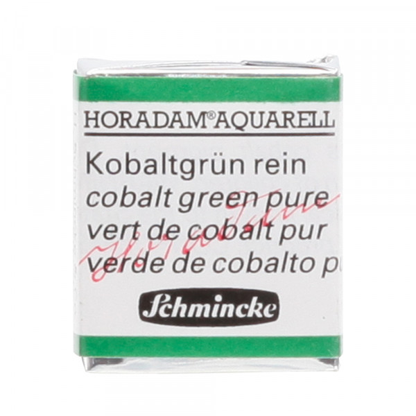 Peinture aquarelle Horadam demi-godet extra-fine 535 - Vert de cobalt pur