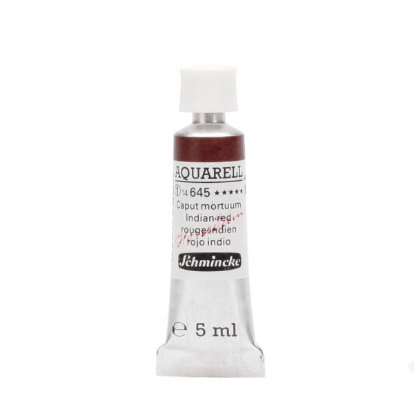 Peinture aquarelle Horadam 5 ml extra-fine 645 - Rouge indien