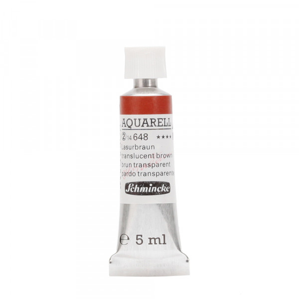 Peinture aquarelle Horadam 5 ml extra-fine 648 - Brun transparent