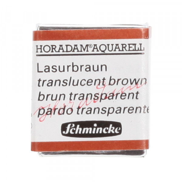 Peinture aquarelle Horadam demi-godet extra-fine 648 - Brun transparent