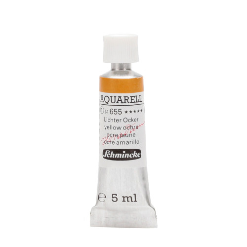 Peinture aquarelle Horadam 5 ml extra-fine 655 - Ocre jaune