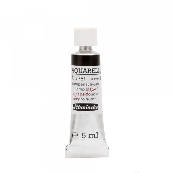 Peinture aquarelle Horadam 5 ml extra-fine 781 - Noir de Bougie