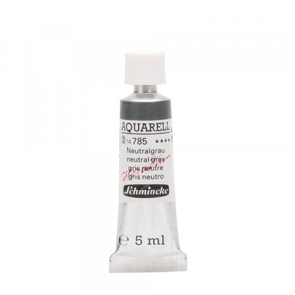 Peinture aquarelle Horadam 5 ml extra-fine 785 - Gris neutre