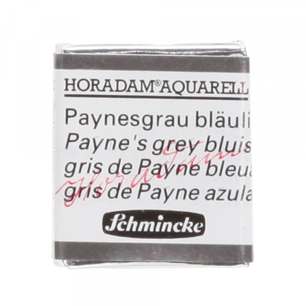 Peinture aquarelle Horadam demi-godet extra-fine 787 - Gris de Payne bleuâtre