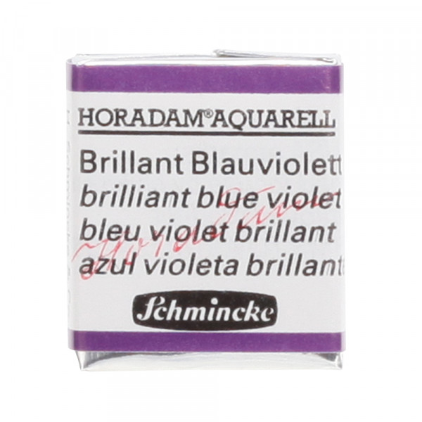 Peinture aquarelle Horadam demi-godet extra-fine 910 - Bleu violet brillant
