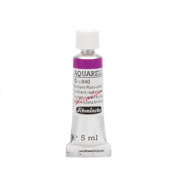 Peinture aquarelle Horadam 5 ml extra-fine 940 - Rouge violet brillant