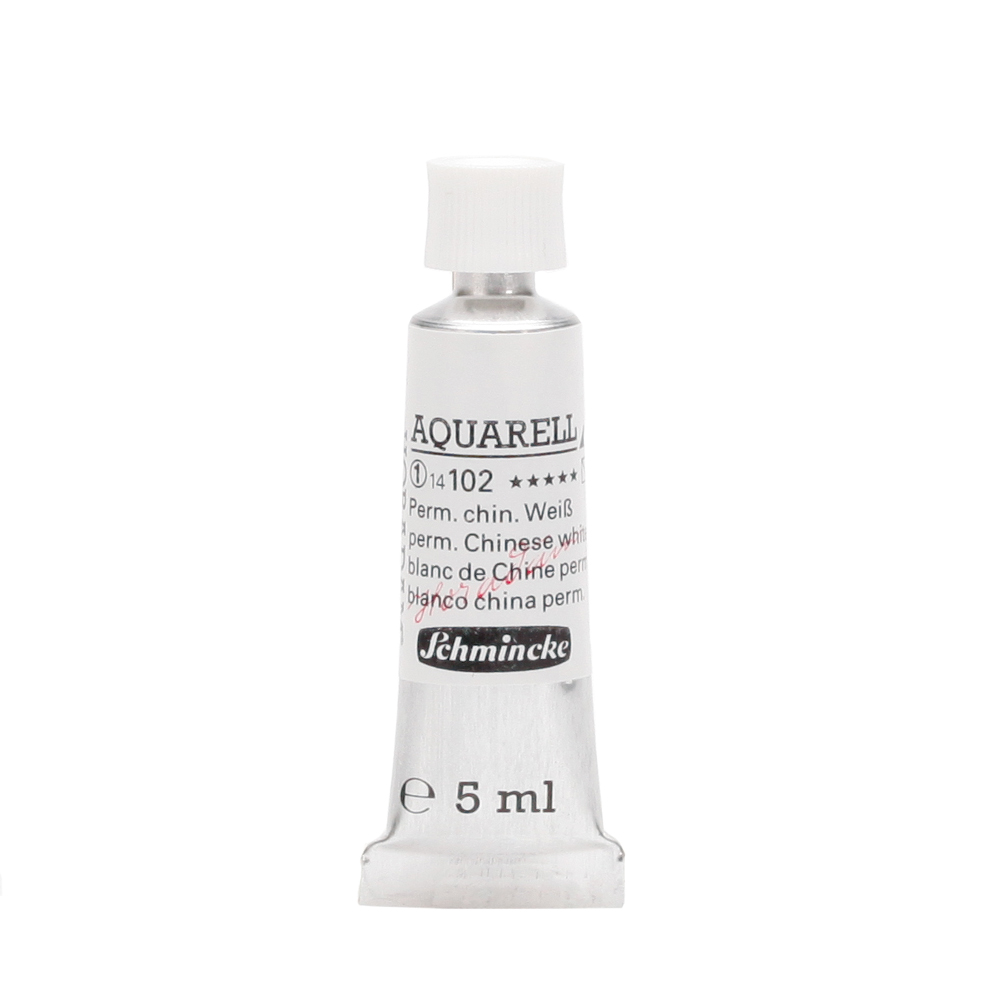 Peinture aquarelle Horadam 5 ml extra-fine 102 - Blanc de Chine permanent